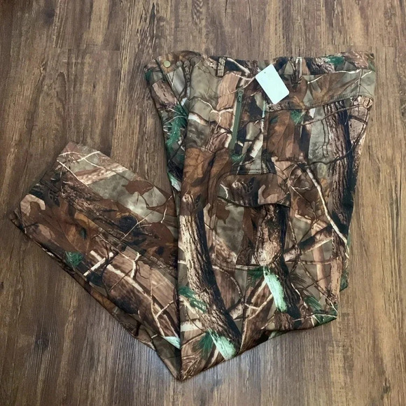 Men’s Outdoor Hunting Pants Camo Insulated Cargo Pants Size XXL New - Picture 3 of 9